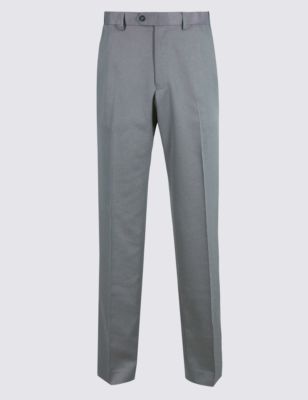 Soft Touch Flat Front Trousers